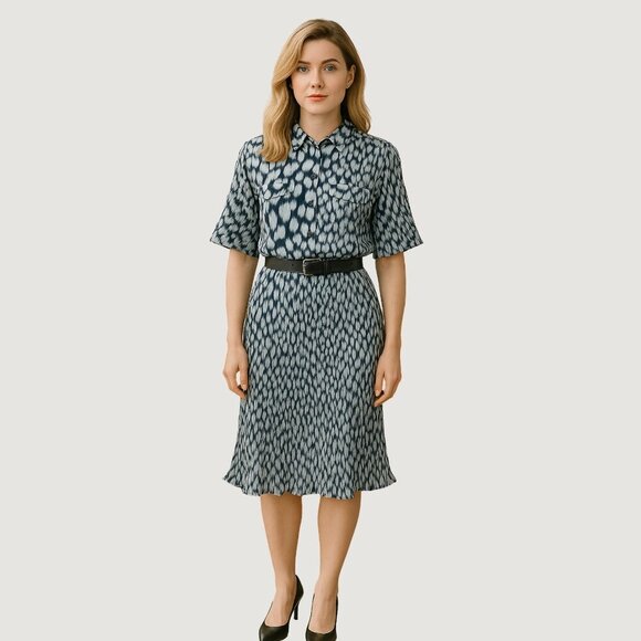 Elie Tahari Other - Elie Tahari 2-Piece Set – Silk Top (M) & Pleated Midi Skirt (10 Medium) Coord